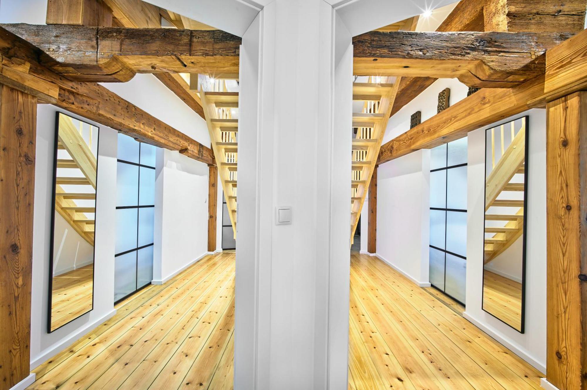 Moderne Ferienwohnungen In Einer Muehle Im Zentrum Flensburgs Esterno foto